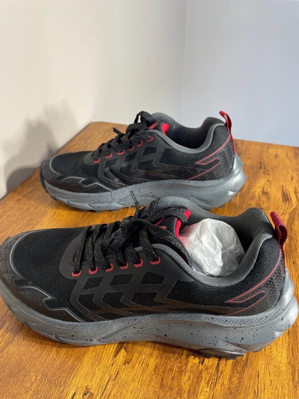 Vively Men's Mountaineer Trail Shoes Gorpcore - Black, Size 8W (8 Wide)
